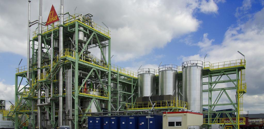 DEPÓSITO PARA ARMAZENAGEM DE 1 MILHÃO DE TONELADAS DE ETILENO COM Sika ViscoCrete PROJETO A INEOS construiu um depósito para armazenagem de 1 milhão de toneladas de etileno na Belgica.