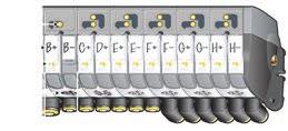 As conexões elétricas das ilhas de válvulas podem ser independentes ou integradas.