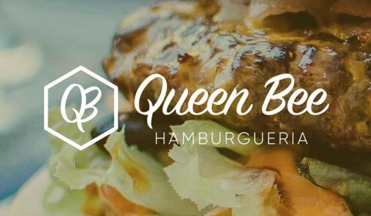 Jobs / Queen Bee Hamburgueria Queen Bee Hamburgueria Este projeto foi desenvolvido para um pequeno empreendimento onde o objetivo foi criar uma marca orgânica, capaz de evoluir conforme o pequeno