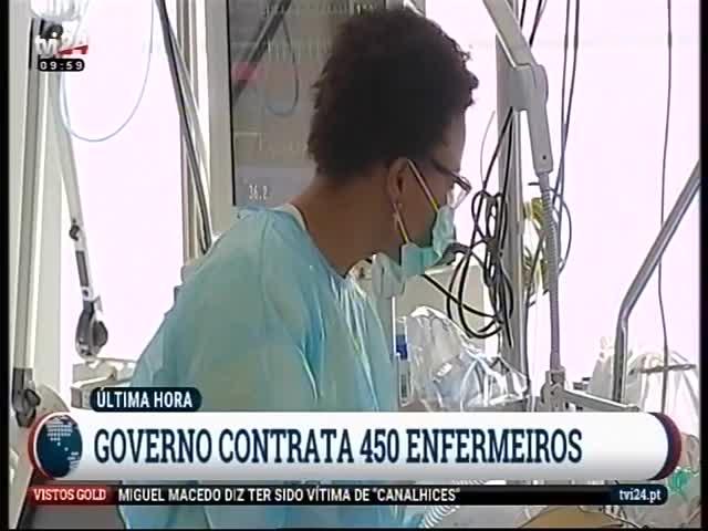 Costa anuncia que vão ser contratados 450 enfermeiros e 400 assistentes