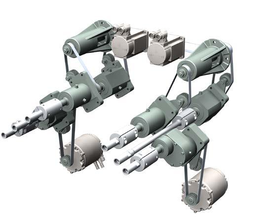 Máximo tempo de produção Configurar os parâmetros do fio eletronicamente O novo acionamento eletrônico do trem de estiragem FLEXIdraft para o filatório de anel G 38 funciona usando motores