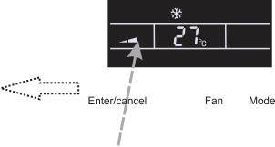 Para ligar a função Turbo no modo Arrefecimento ou Aquecimento, pressione a tecla Function até aparecer a palavra