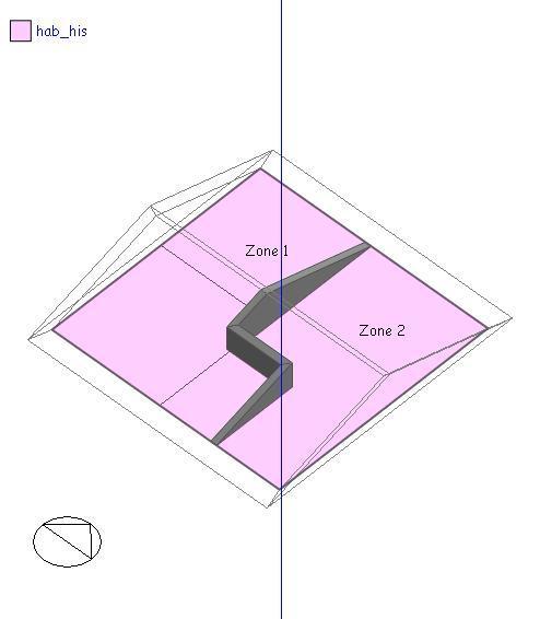 Figura 4. Zonas térmicas internas do bloco 2 3.