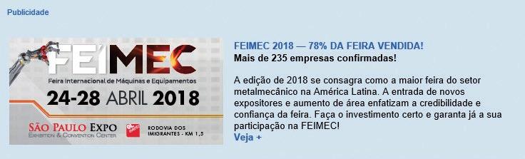 E-mail informativo semanal Conteúdo relevante diretamente na caixa de e-mail de mais de 270 mil compradores industriais.