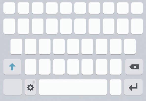 Básico Introduzir texto Teclado Um teclado surge automaticamente quando introduz texto para enviar mensagens, criar memorandos e mais. A introdução de texto não é compatível com alguns idiomas.