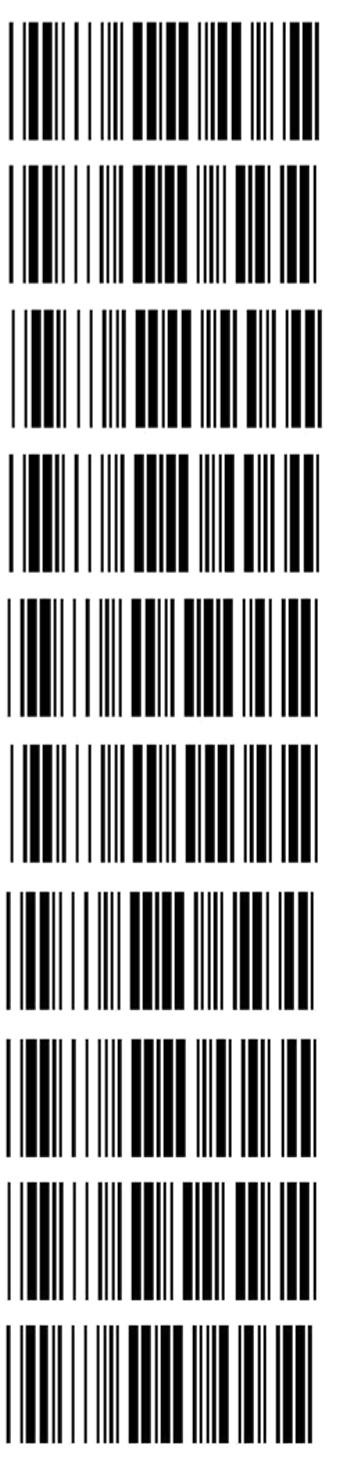 Codebar Terminar Habilitar Codebar *Desabilitar Codebar Verificar cheque *Não verificar cheque Verificador de transmissor *Verificador de não transmissor