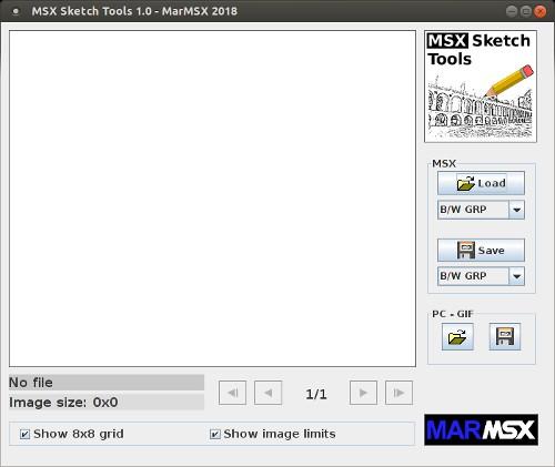 4. MSX Sketch Tools O MSX Sketch Tools é uma ferramenta capaz de converter imagens monocromáticas do PC para um formato específico do MSX, assim como converter uma imagem de um dos formatos do MSX