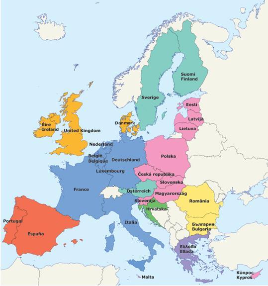 Alargamento de 6 para 28 países Enquadramento histórico 1951 Alemanha (RFA); França ; Bélgica;