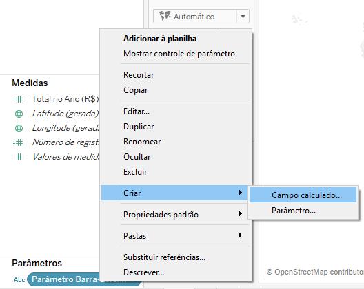 Essa fórmula funcionará como um comando. Nesse caso, criaremos uma fórmula que nos possibilite trocar a visualização do gráfico.