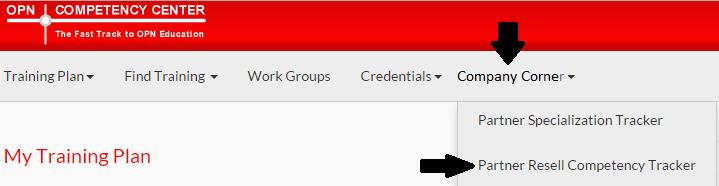 Vá ao portal de educação da Oracle, o OPN Competency Center e faça login com a conta de um administrador 6. Na tela inicial clique na aba Company Corner e depois em Resell Competency Tracker 7.