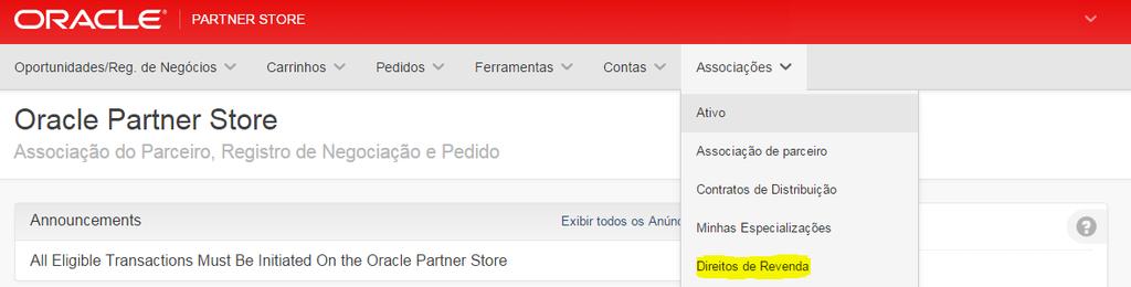 Como solicitar a ativação de um direito de revenda 6.