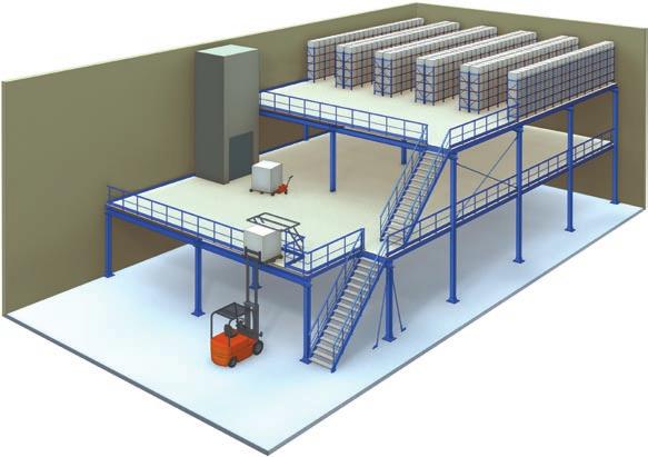 Sistemas construtivos A Mecalux dispõe de diferentes sistemas construtivos em função da carga e das distâncias entre colunas, assim como ao uso que será destinado