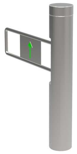 VAASG05D Barreira tipo Gate SINALIZAÇÃO Indicador visual lateral e indicador superior. DESIGN COMPACTO Otimização do espaço para cadeiras de rodas de maneira fácil e prática.