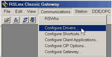 Capítulo 3 Primeiro uso do controlador Configuração do driver serial Use o software RSLinx para configurar o driver de dispositivo RS-232 DF1 para comunicação serial.