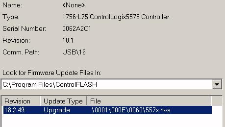 Primeiro uso do controlador Capítulo 3 4. Selecione seu controlador e clique em Update Firmware.