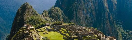 68 Peru Exclusivo América do Norte & América Latina 2.880 6 REFEIÇÕES 9 Dias Machu Picchu (Mín.