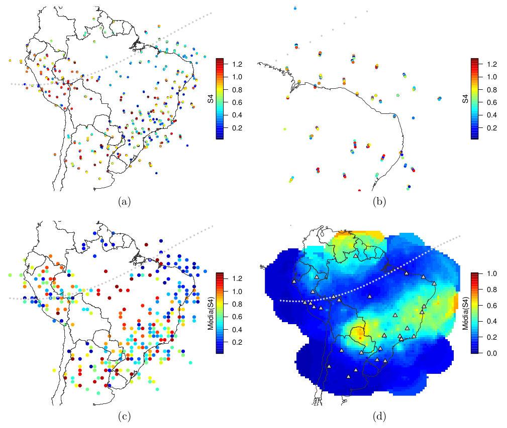 Research on observed scintillation maps to