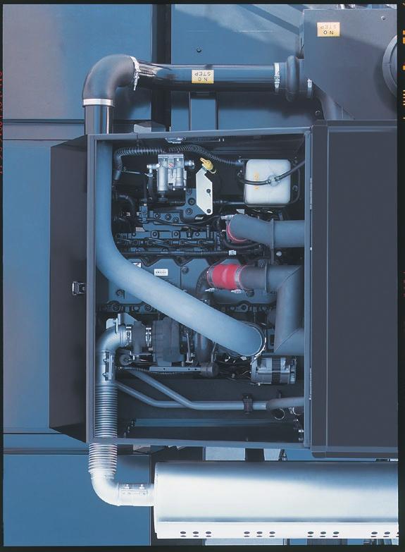 4 min-1 {rpm} Horímetro Medidor de temperatura do óleo do conversor de torque Filtro de direção cilindros em linha, injeção direta.
