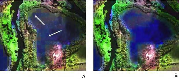 Filtragens espaciais sobre as bandas do TM Landsat, utilizando filtros lineares passa baixa, com máscaras de vários tamanhos e com diversas iterações; Recorte de bandas, de forma que essas