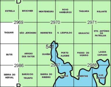 54 Figura 5 - Mapa-índice de Porto Alegre e região.
