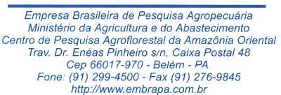 Empresa Brasileira de Pesquisa Agropecuária Ministério da Agricultura e do Abastecimento Centro de Pesquisa Agroflorestal da Amazônia Ori