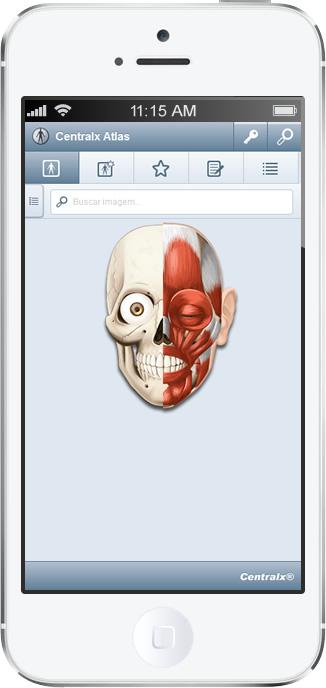 104 10.1.4 Centralx Atlas O Centralx Atlas é um atlas completo do corpo humano onde você encontra as mais diversas imagens de todos os sistemas do corpo e pode ainda fazer anotações nas imagens e