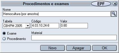 5.2 Procedimentos e exames 79 Neste módulo são cadastrados os procedimentos e os exames que poderão ser prescritos pelo médico em sua rotina.