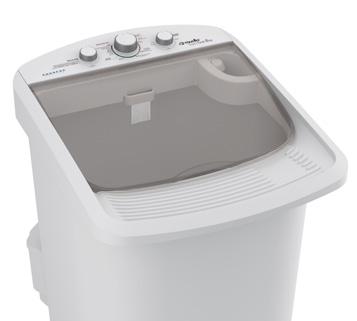 Para a entrada de água da lavadora é necessária uma torneira, que pode ser exclusiva ou a mesma do tanque, e deverá ter rosca de 3/4 de polegada.