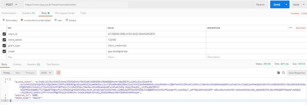 8.5.1 Passo a passo para Autenticação do Software Cliente e Envio de Registros e Blocos Em posse do Client_Id e do Client_Secret Segredo obtidos pela Serventia no Painel Administrativo, a empresa de