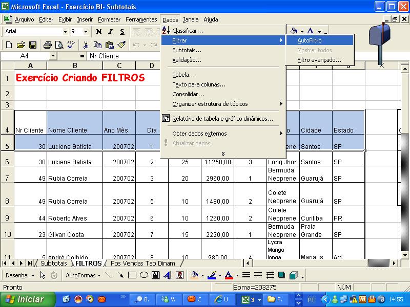 CRIAÇÃO DE FILTROS Você pode achar necessário utilizar alguns filtros para que sua pesquisa seja