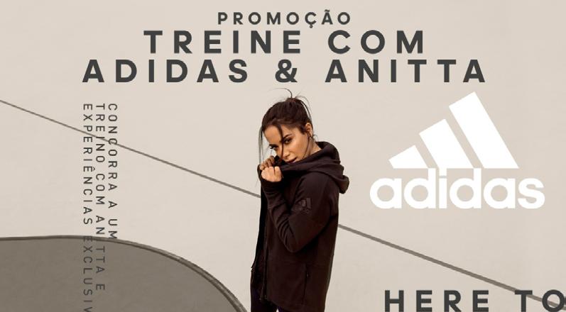 Ação da Adidas terá treino com Anitta POR POR ERICH REDAÇÃO BETING A Adidas decidiu ativar seu patrocínio à cantora Anitta e, ao mesmo tempo, criar uma experiência para os fãs da marca e também da