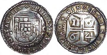 PEDRO II, (1683-1706) CRUZADO (400 RÉIS) 1689, PRATA AG73.