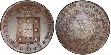 MIGUEL I (1828-1834) X RÉIS 1831, COBRE