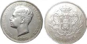 MANUEL II (190-1910) 500 RÉIS 1909,