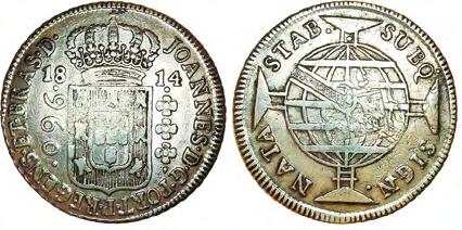 55 487 F 960 RÉIS (PATACÃO) 1814 -