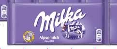 ALPENMILCH 100g MILKA ERDBEER JOGHURT 100g MILKA OREO 100g MILKA LU 87g