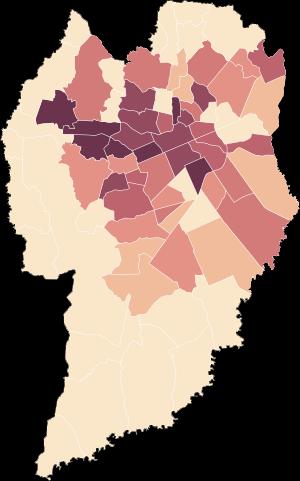 ALUGUEL MAPA DE CALOR DE PREÇOS RANKING BAIRRO R$/M2 MAIOR PREÇO Prado Velho Ecoville Moáunguê 1.669 1.591 1.