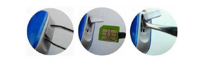Antes de utilizar Passo 1: Instalar o cartão SIM Por favor, certifique-se dos detalhes abaixo antes de inserir o cartão SIM no rastreador: O cartão SIM deve ter banda GSM 2G
