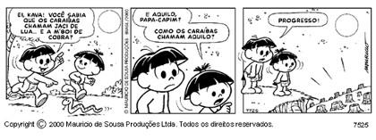 QUESTÃO 04 Leia a tirinha a seguir e responda: a) Se o homem continuar desmatando sem cuidado o que poderá acontecer com as plantas? b) Pinte a opção correta.