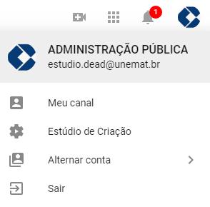 Figura 9: Tela inicial do Youtube Pode acontecer que quando clicar em Fazer Login aparece uma lista assim como na figura 3 para selecionar sua conta, é só clicar na sua conta criada e caso necessário