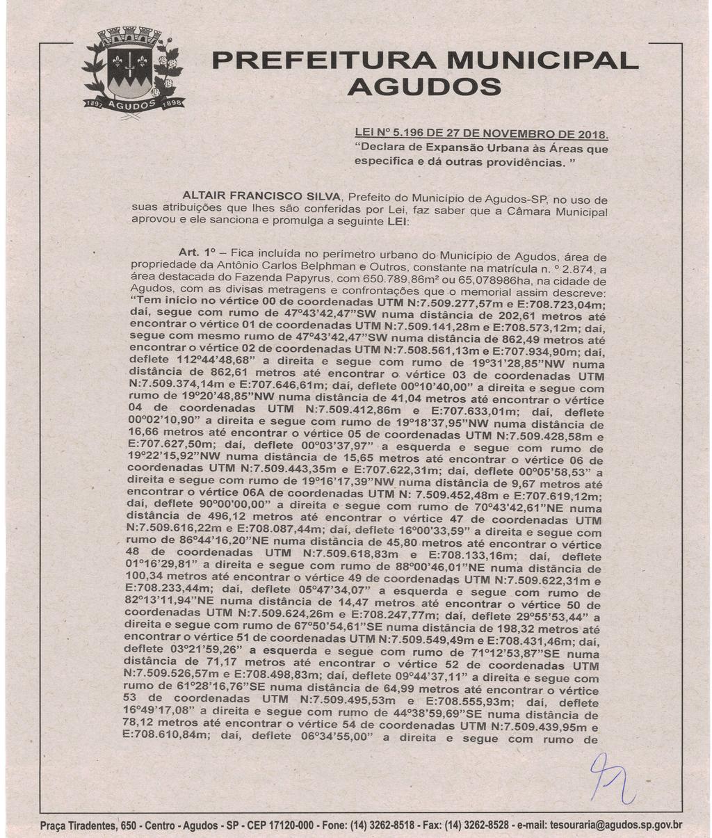 DIÁRIO OFICIAL Quinta-feira, 29 de novembro de 2018 Ano II Edição