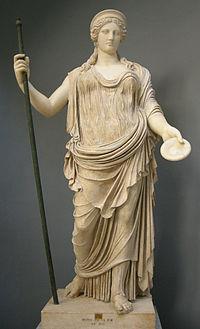 Hera é a deusa do matrimônio, do parto e da família, mulher de Zeus e rainha do Olimpo.