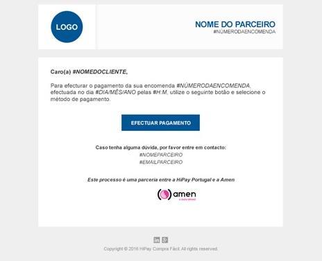 CHECKOUT DE PAGAMENTO Esta deverá ser a aparência final do checkout de pagamentos. Posteriormente receberá um email com a informação da encomenda e outro quando o pagamento for finalizado.