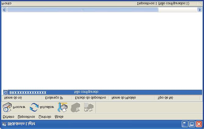 Instlr o utilitário d configurção BRAdmin Light Cliqu m Utilitários d rd no crã d mnus.