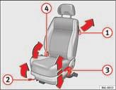 112 Assentos e porta-objectos Não circule nunca com os encostos de cabeça desmontados perigo de lesões!