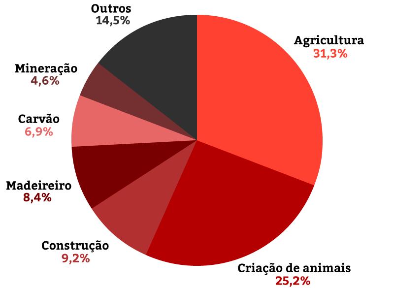 SETORES DOS EMPREGADORES NA LISTA DO TRABALHO ESCRAVO *A categoria outros considera os setores de joias, lazer, pesca,