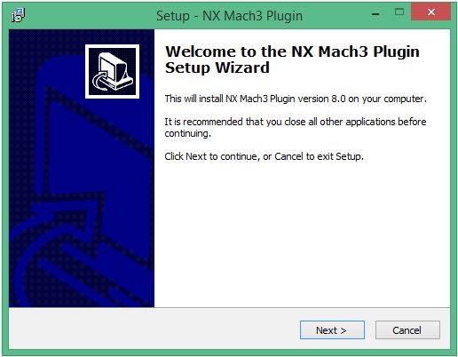 4 Instalação do Software Para utilizar a NX é necessário instalar o plugin para o Mach3 e o driver USB. O plugin permite que o Mach3 se comunique e controle a.