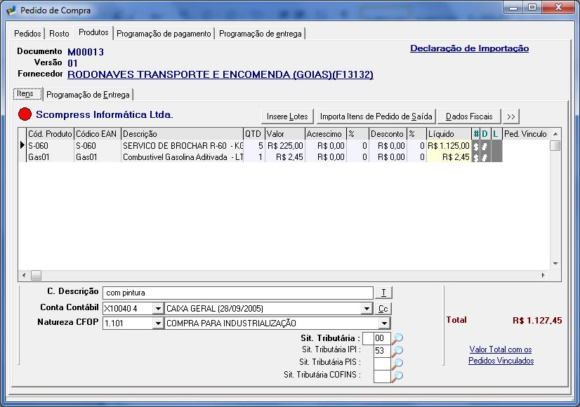 Local de Pagamento Informe o local de pagamento (Instituição financeira). End.