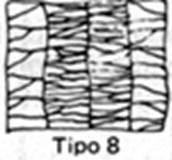 Estrutura tipo 8: estrutura de grãos colunares finos e grosseiros: Encontra-se na soldagem por eletroescória e sua origem não tem sido