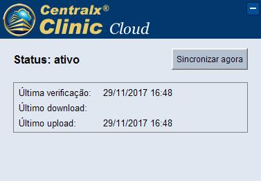 Caso deseje adiantar o envio das últimas modificações para o servidor, para acesso online, basta clicar no botão Sincronizar